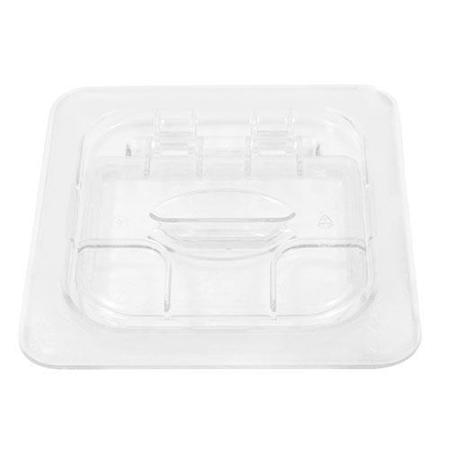 CAMBRO 1/6 Size Clear FlipLid® Hinged Food Pan Cover 60CWL135